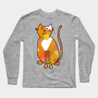 Gold Crystal Cat Long Sleeve T-Shirt